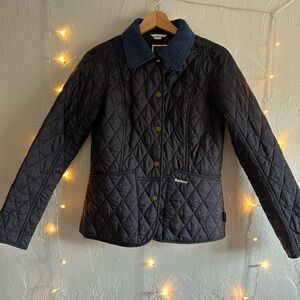 Barbour X Pantone Prism Womens Quilted Jacket Blue Diamond